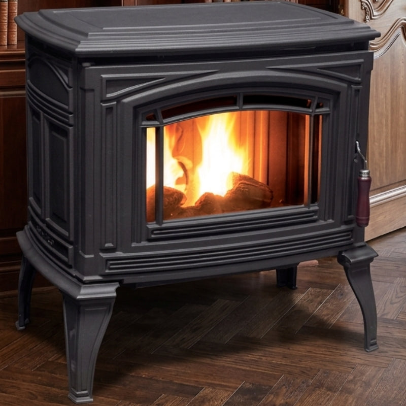 Enviro Meridian Cast Iron Freestanding Pellet Stove EFMFSC2 - Left