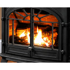 Enviro Westport Cast Iron Freestanding Natural Gas Stove, Electronic Ignition, Painted Black