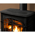 Enviro Westport Cast Iron Freestanding Natural Gas Stove, Electronic Ignition, Painted Black