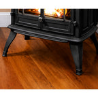 Enviro Westport Cast Iron Freestanding Natural Gas Stove, Electronic Ignition, Painted Black