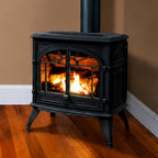 Enviro Westport Cast Iron Freestanding Natural Gas Stove, Electronic Ignition, Painted Black