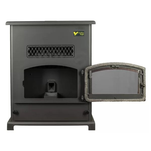 Golden Eagle GE100E Pellet Stove - open door