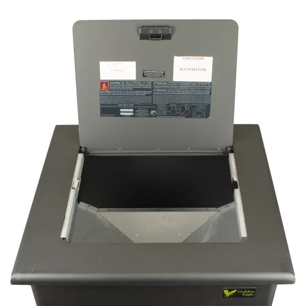 Golden Eagle GE100E Pellet Stove - open