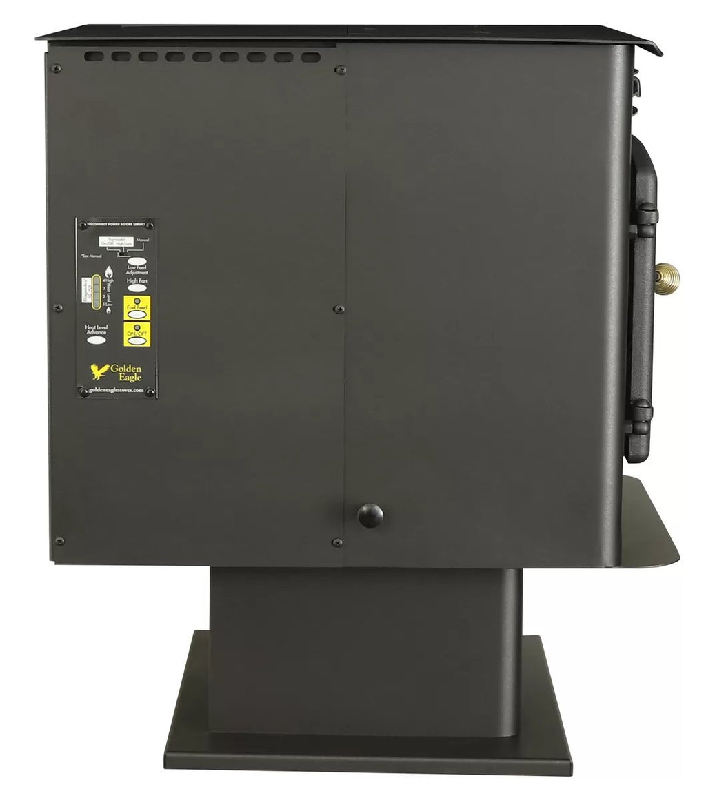 Golden Eagle Pellet Stove 5040 - Back Left
