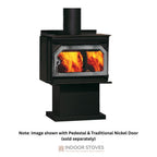 IronStrike Striker S160 Freestanding Wood Burning Stove on a white background