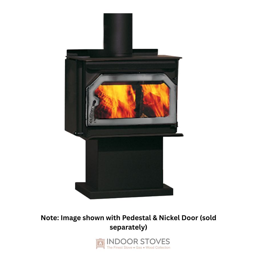IronStrike Striker S160 Freestanding Wood Burning Stove on a white background