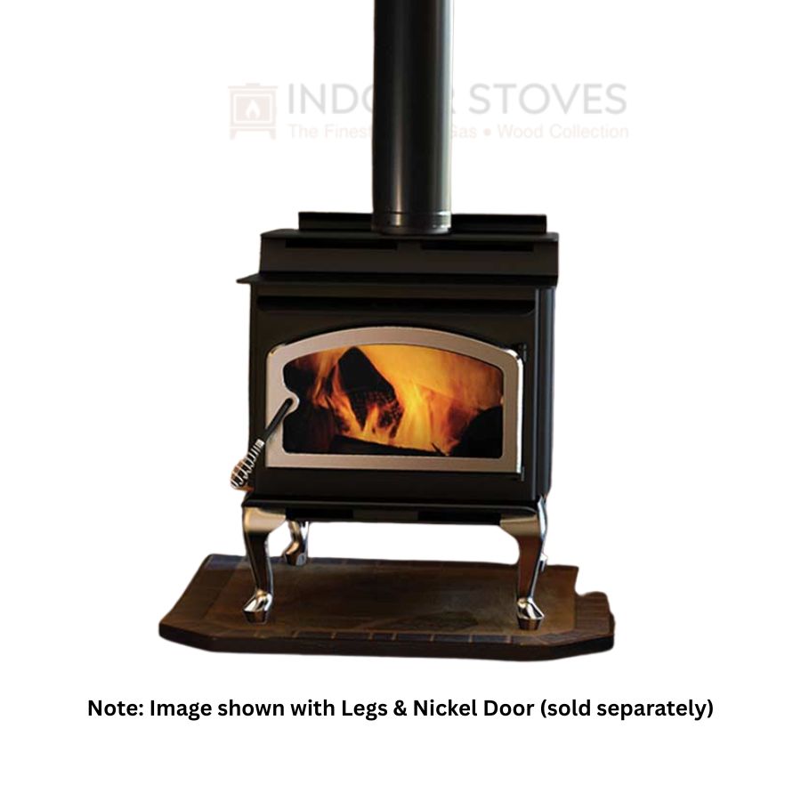 IronStrike Performer S210 Freestanding Wood Burning Stove S210AGLS on a white background