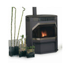 IronStrike Winslow PS40 Freestanding Pellet Stove on white background