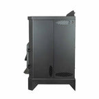 King KP130-W 130 lb Hopper Wood Pellet Stove - Black metal cabinet 