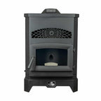 King KP130-W 130 lb Hopper Wood Pellet Stove on a white background