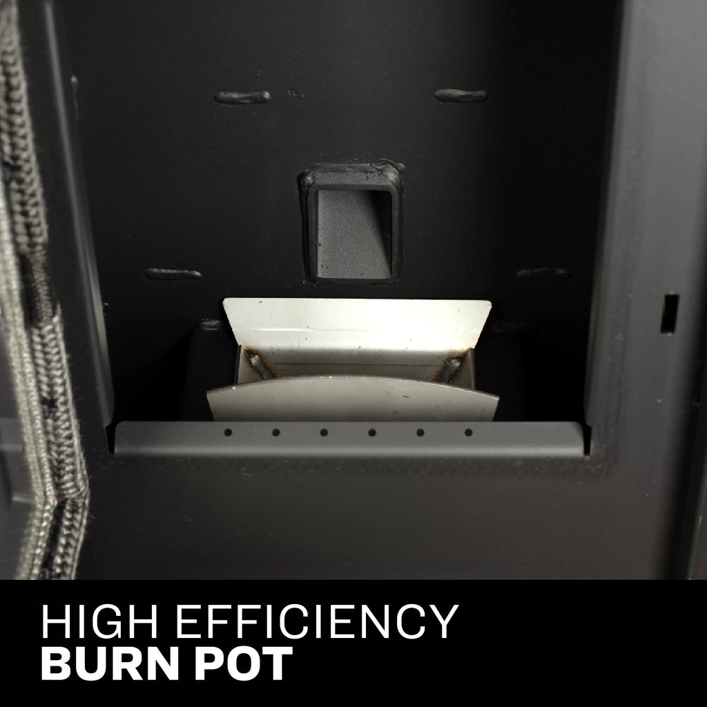 King Pellet Stove KP5513-W - High efficiency burn pot 
