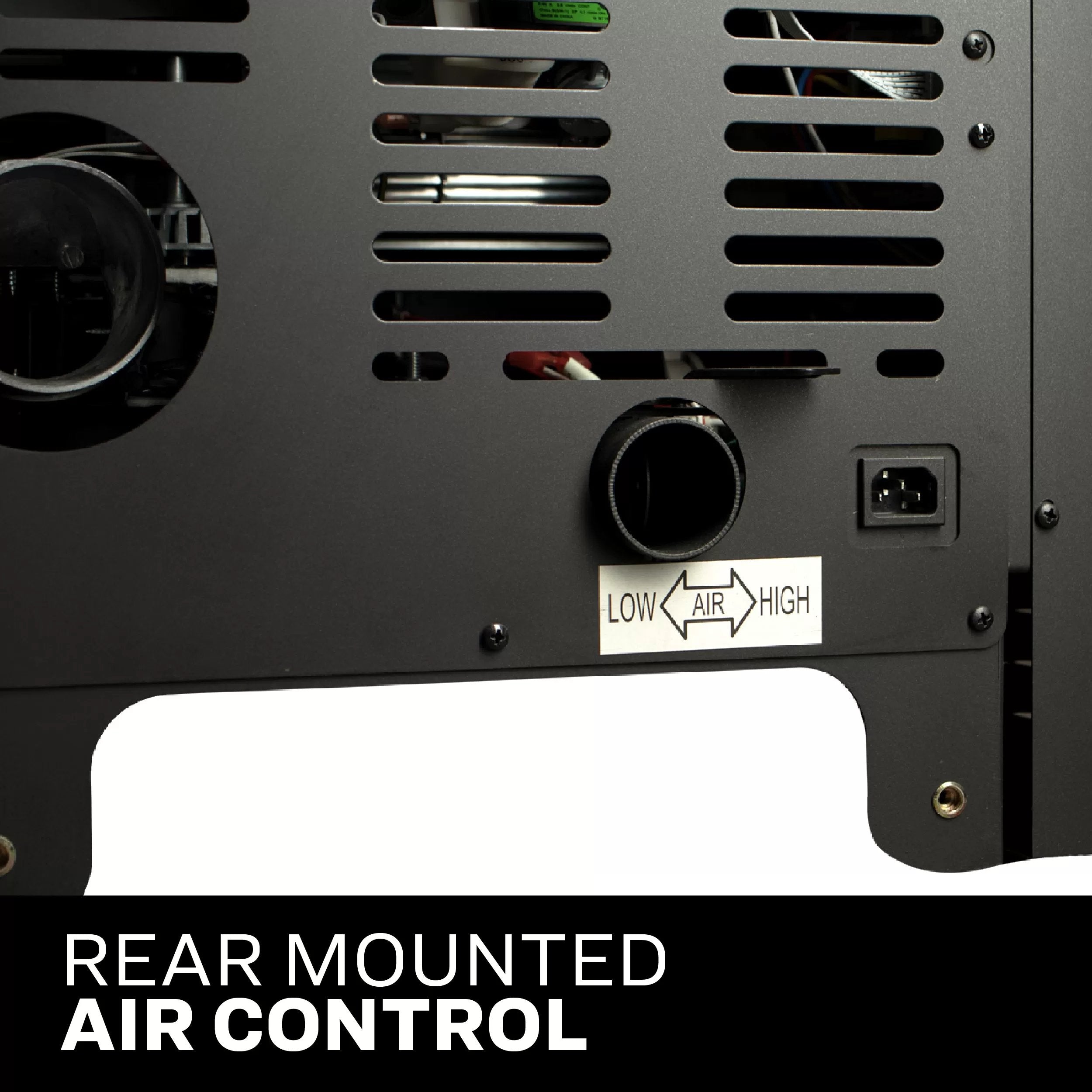 King Pellet Stove KP5513-W - Rear-mounted air control 
