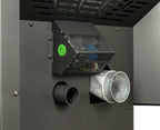 King Pellet Stove KP5517-W  - Fresh air intake and exhaust vents