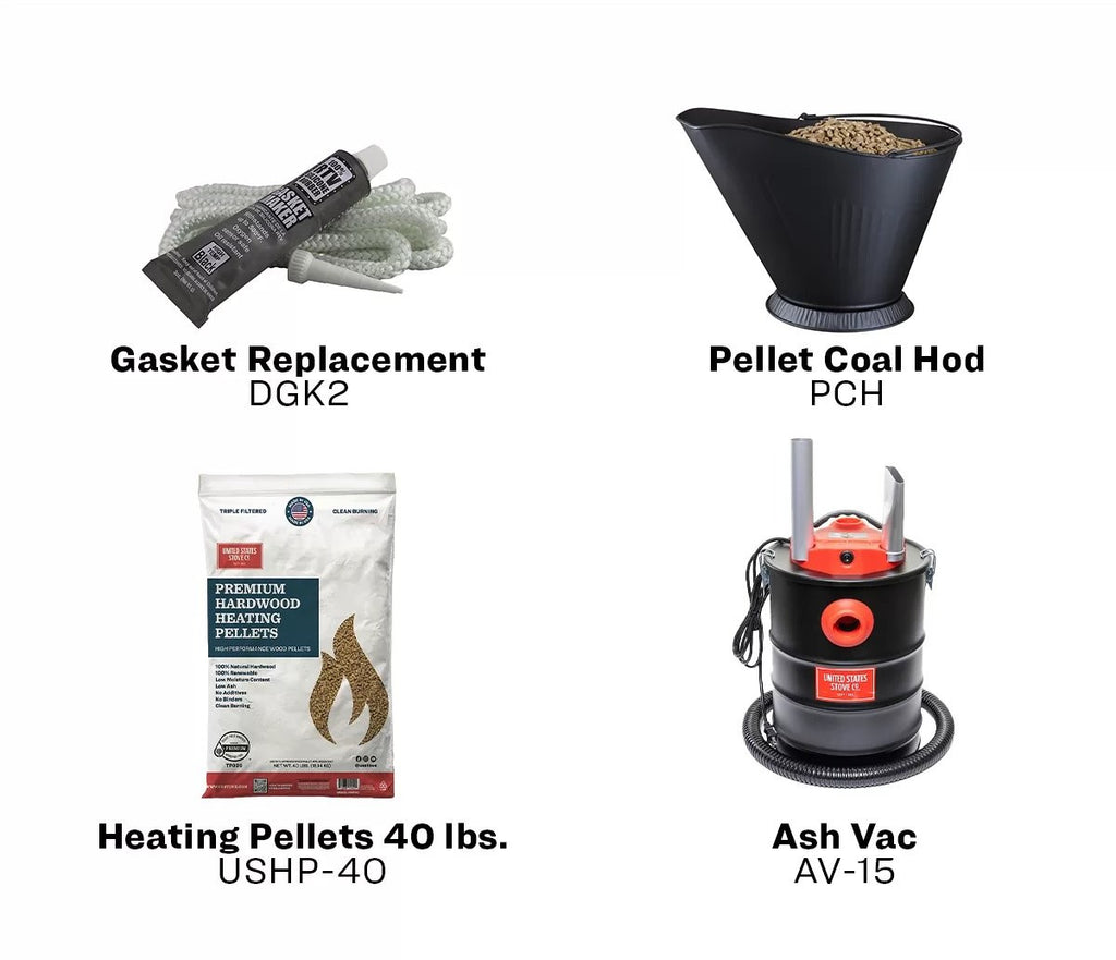 King Pellet Stove KP5517-W accessories
