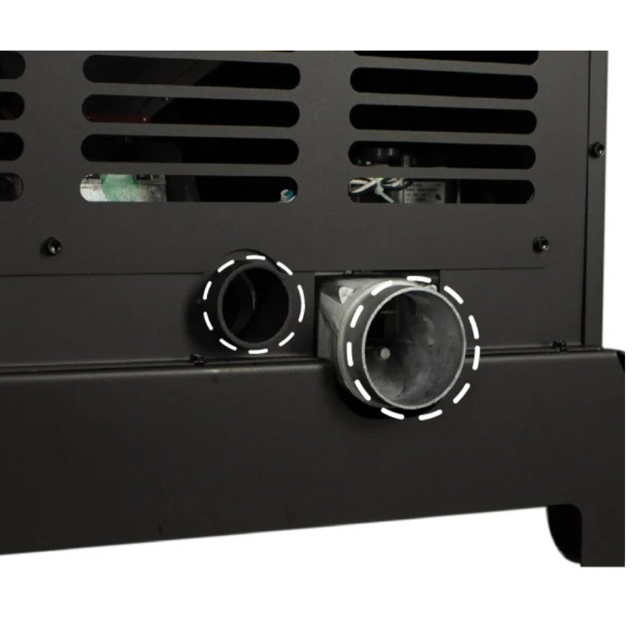 US Stove US5522-W Pellet Stove - 3 exhaust + fresh air intake