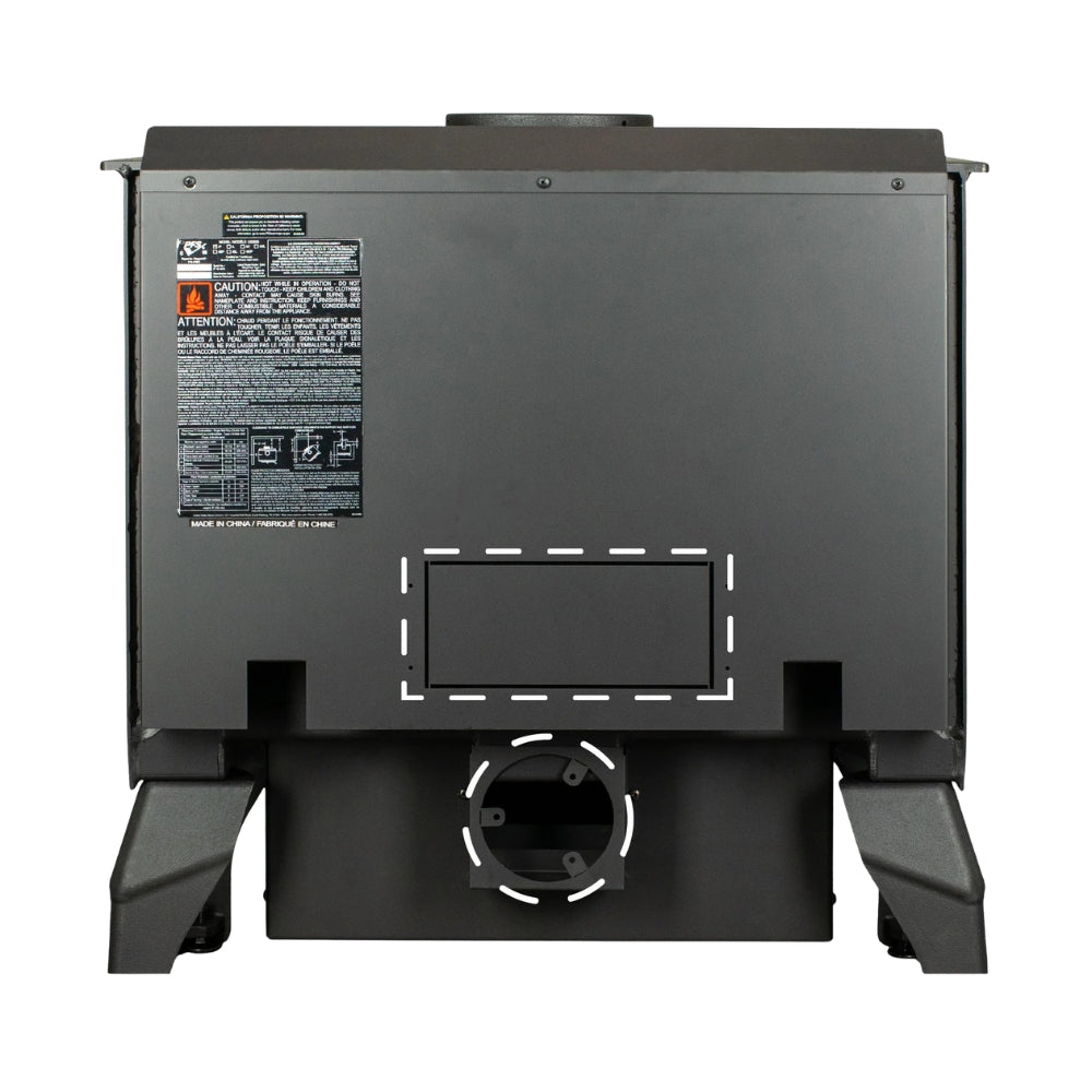 US Stove US2000-P Wood Stove - Back view