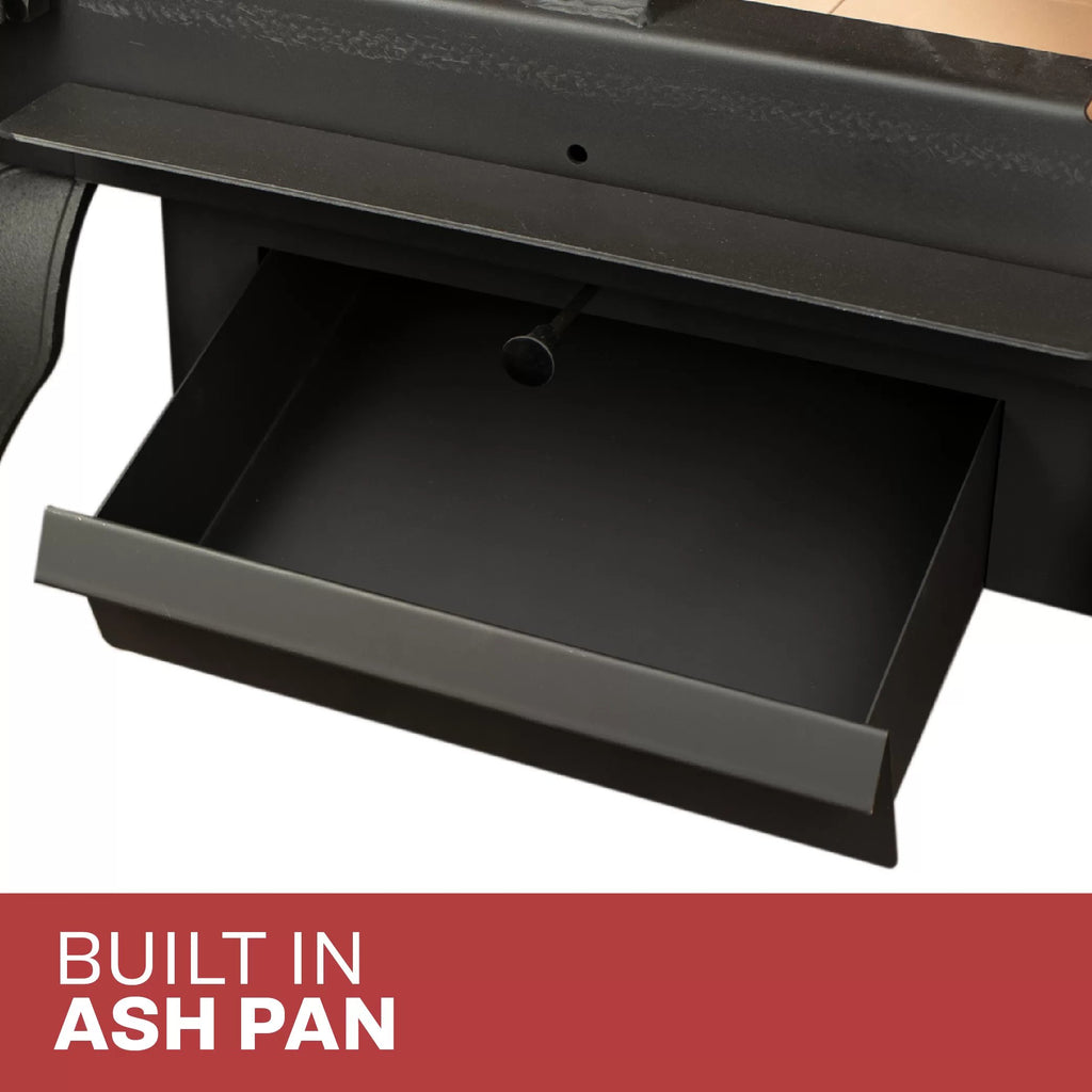 US Stove US2500E-BL Wood Stove - built-in ash pan