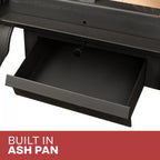 US Stove US2500E-BL Wood Stove - built-in ash pan