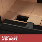 US Stove US2500E-BL Wood Stove - Easy Access Ash Por