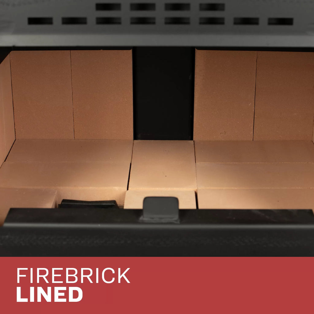 US Stove US2500E-BL Wood Stove - Firebrick-lined