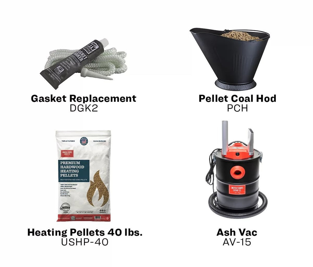 US Stove GW1949 Pellet Stove - product accessories