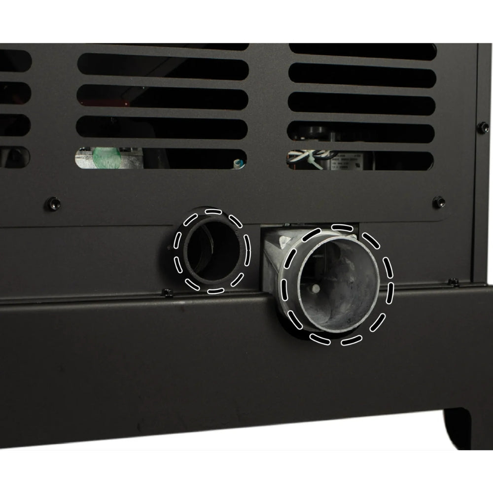 Vogelzang Pellet Stove VG5722-W - 3 exhaust + fresh air intake