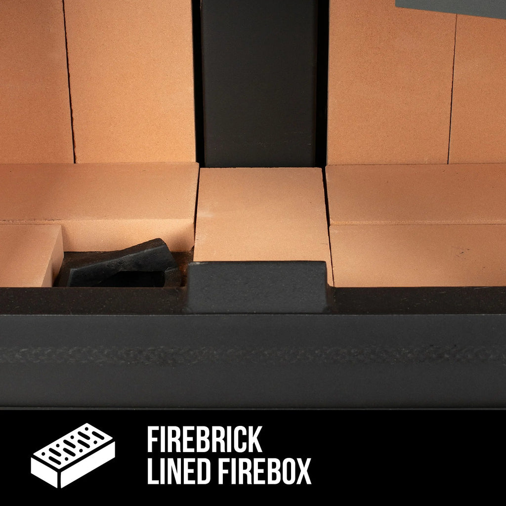 vogelzang vg2020e-p wood stove - firebrick-lined firebox 