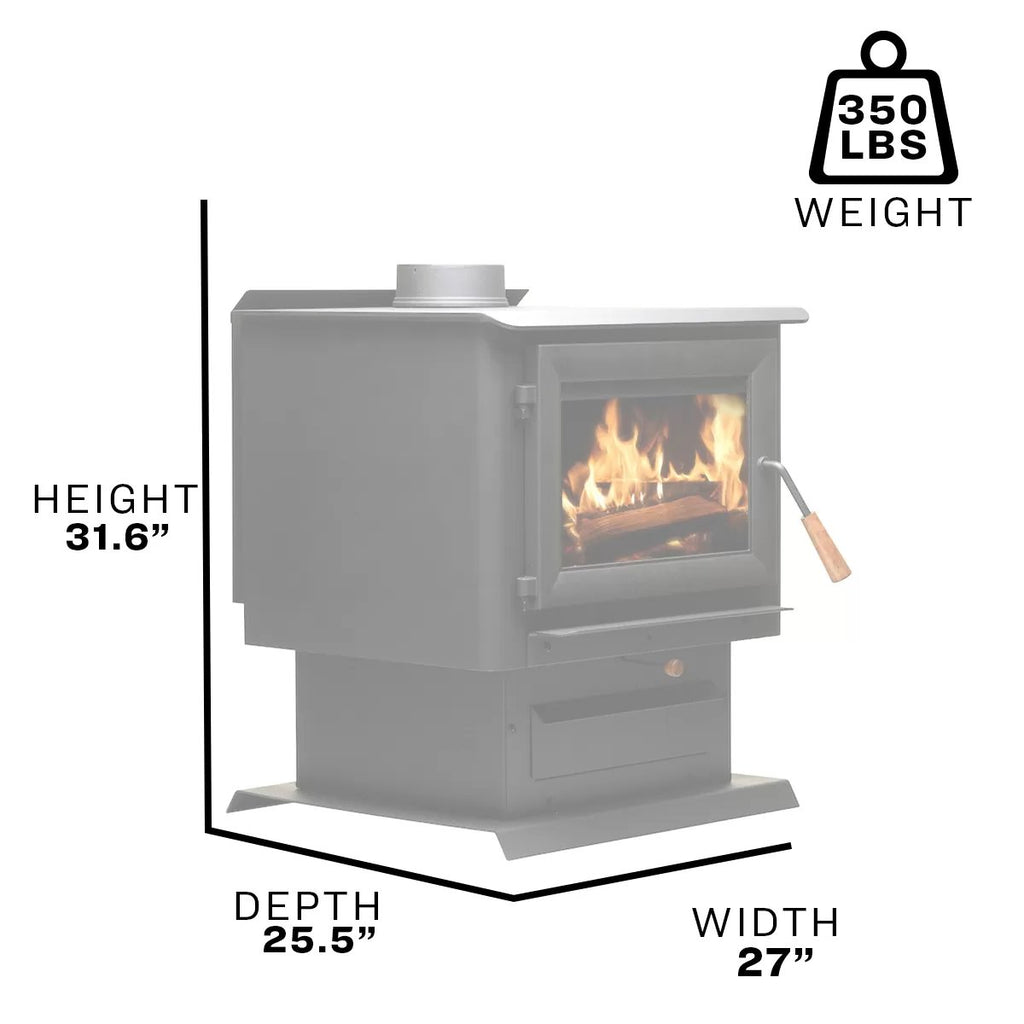 vogelzang vg2520-p wood stove dimensions